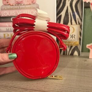 For Givvy - Marc Jacobs Glossy Red Mini Crossbody Bag